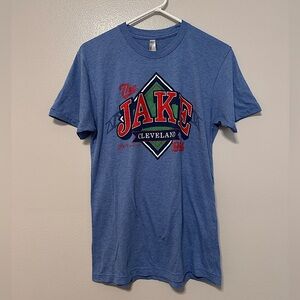 JV Art Design - Women’s Cleveland Shirt - Blue/Red - Medium
“The Jake” Cleveland